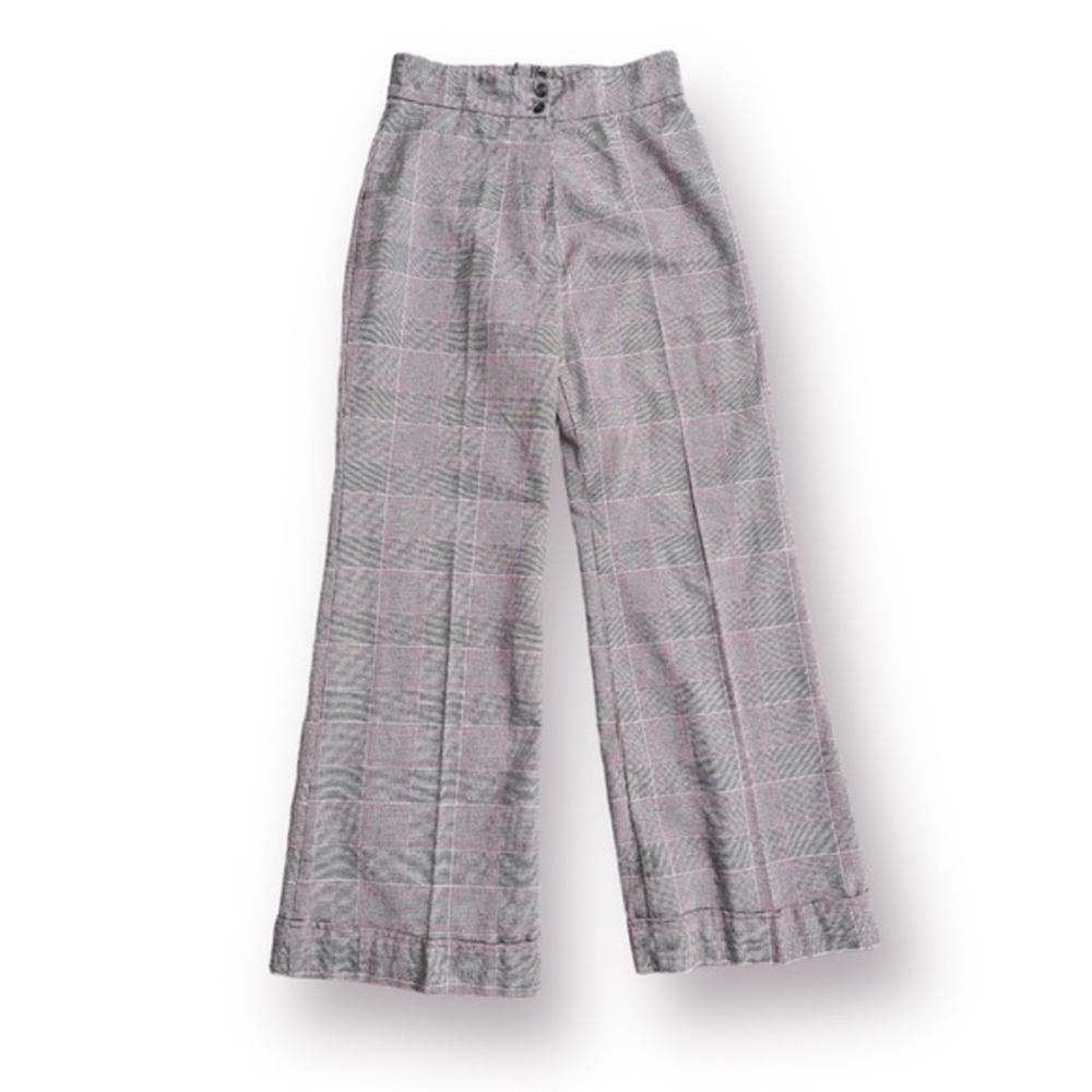 Vintage Wide Leg Wool Blend Trouser Size 14